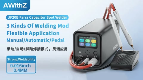 UF20B Spot Welder, manual/automatic/pedal, 3 welding modes, flexible application